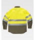 High visibility flame-resistant and anti-static shirt, with reflective strips and Ripstop fabric B8081.