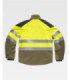 Tricolor work shell, flame-resistant and antistatic, high visibility with reflective strips and Ripstop fabric S9581.