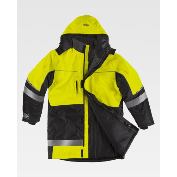 Parka WORKTEAM C7010 ad alta visibilità - Freddo Estremo e Impermeabilità C7010