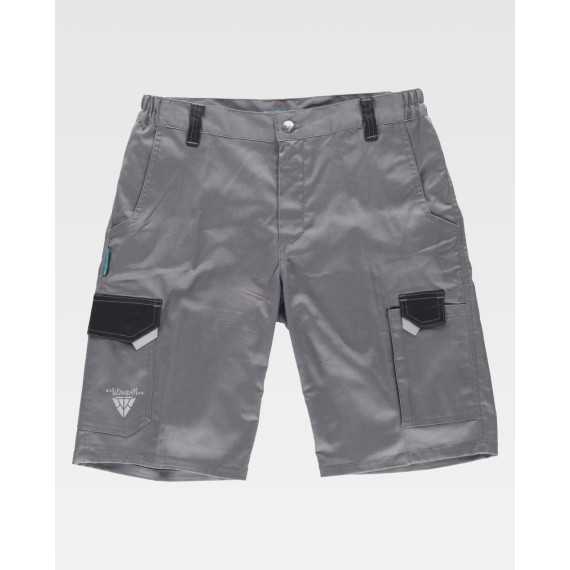Bermuda de travail en tissu élastique combiné EN ISO13934 WF2817 WORKTEAM