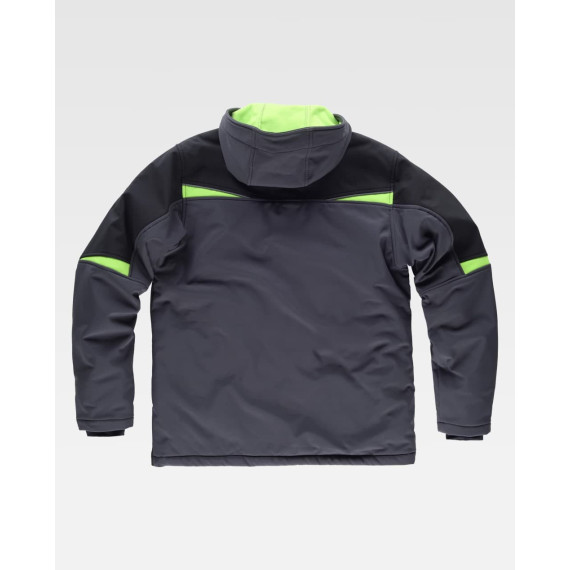 Chaqueta Workshell acolchada con detalles reflectantes WF2758 FUTURE WORKTEAM