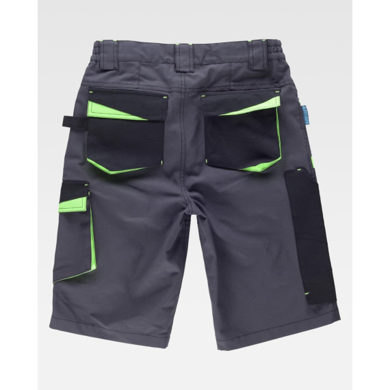 Combined Bermuda shorts made of canvas FUTURE B2717 WORKTEAM