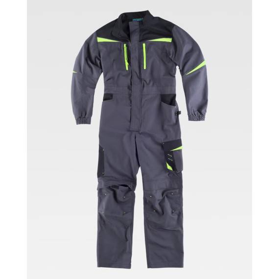 Tuffatore tricolore con tessuto canvas e canise. Collare e chiusura a fascia di nylon WF2720