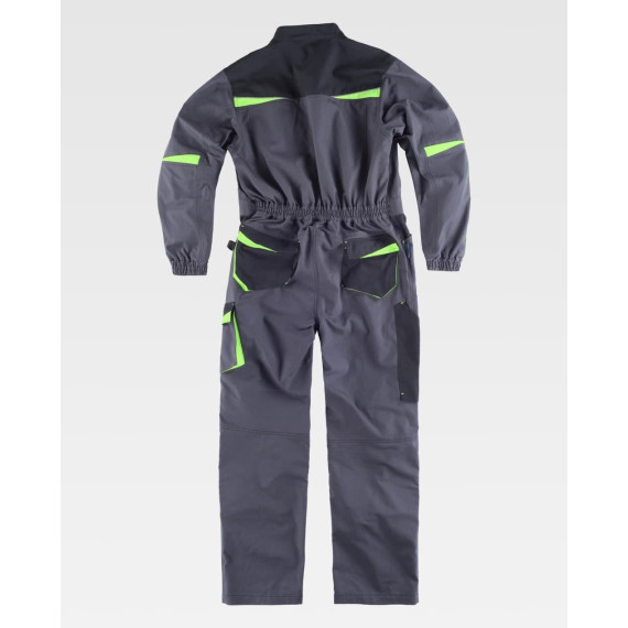 Felpa tricolore con tessuto canvas e inserti. Collo a striscia e chiusura con zip in nylon WF2720.