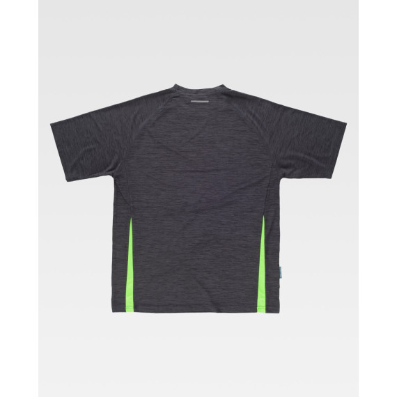 Bicolor Short Sleeve Technical T-Shirt Breathable WF2716 WORKTEAM