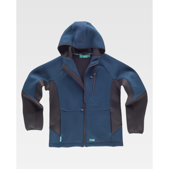 Sweatshirt combinada com capuz e manga raglan - WF2605 WORKTEAM