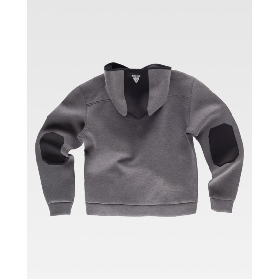 Felpa combinata Sport con zip centrale S9485 WORKTEAM