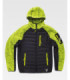 Quilted knit jacket with hood, combined with Workshell fabric S9475.