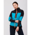Softshell de mujer combinada tricolor. Cuello alto con cinta personalizada cubrecosturas en el interior RN1010001