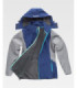Softshell de mujer combinada tricolor. Capucha desmontable con elástico ajustable RN1010003