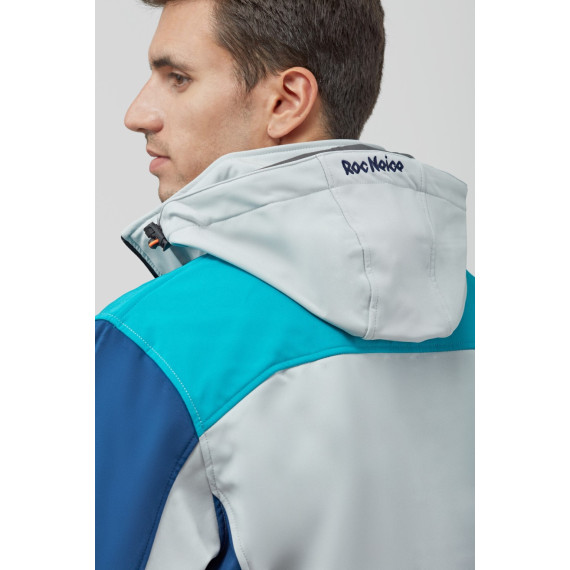 Softshell combiné tricolore. Capuche amovible avec élastique réglable RN2010001