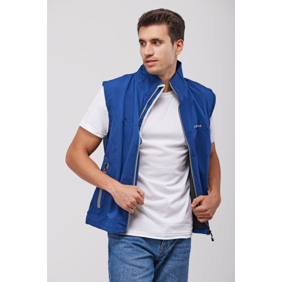 Plain vest. High collar with personalized tape covering seams on the inside RN2020002.
