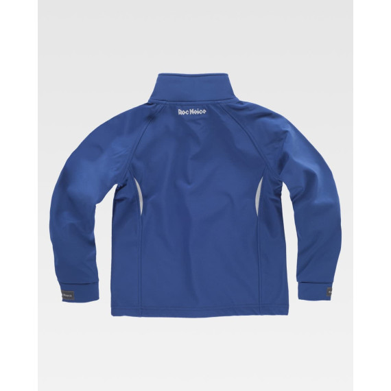 Softshell infantil liso. Cuello alto con cinta personalizada y cubrecosturas en el interior RN3010001