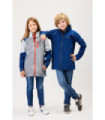Children's tricolor combined softshell. High collar with personalized tape and interior seam cover RN3010002.