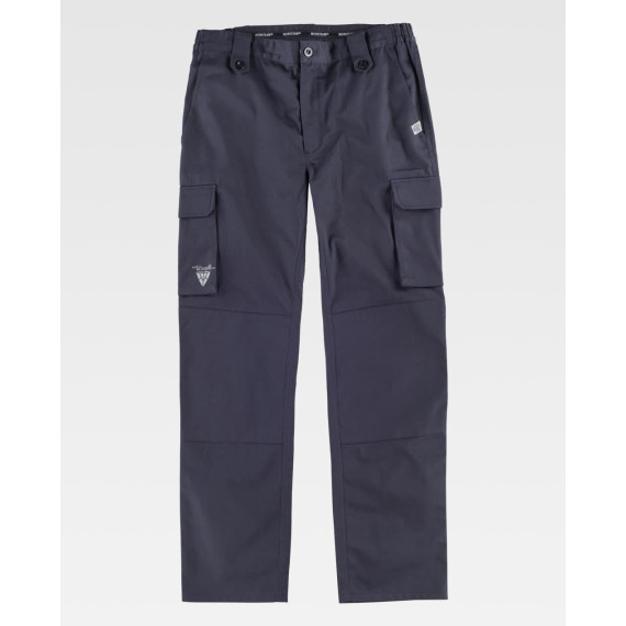 Industrial pants, made of bidirectional elastic fabric B1432 EN ISO13934-1 WORKTEAM