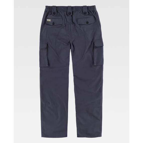 Industrial pants, made of bidirectional elastic fabric B1432 EN ISO13934-1 WORKTEAM