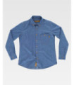 Blusa da donna in tessuto denim a maniche lunghe | Servizi B8690 WORKTEAM