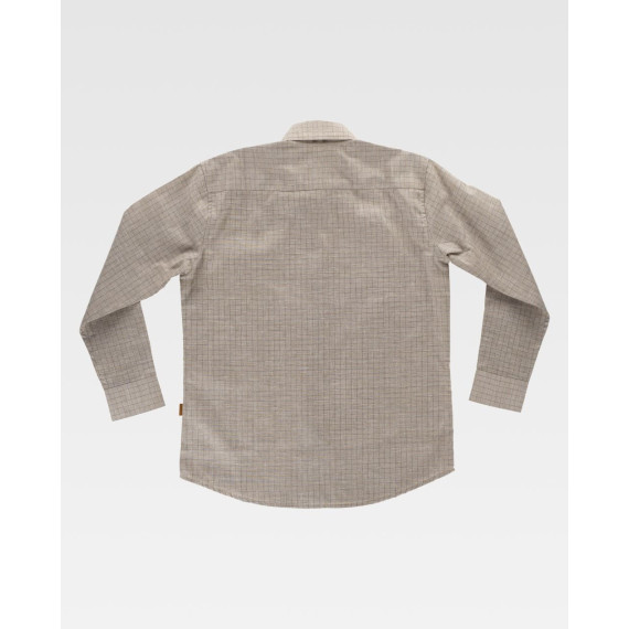 Classic collar checkered shirt with central button closure B8800