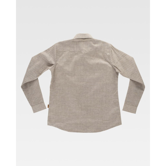Camicia a quadri con colletto classico e bottoni B8890 WORKTEAM