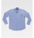 Camicia a quadri con colletto classico e chiusura centrale con bottoni B8010