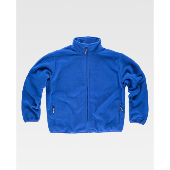 Veste polaire à col montant, fermeture éclair en nylon S4005 WORKTEAM
