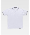 Polo a maniche corte in tessuto waffle. Colletto classico a tre pulsanti S6540