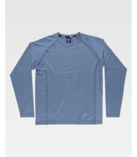 T-shirt a maniche lunghe. Collo rotondo e cuciture interne B0068