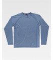 Long Sleeve T-Shirt in Stretch Marled Fabric B0068 WORKTEAM