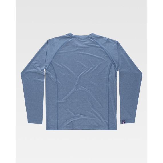 Langarmshirt aus elastischem meliertem Stoff B0068 WORKTEAM