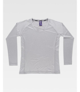 Maglietta elastica da donna a maniche lunghe B0069 WORKTEAM