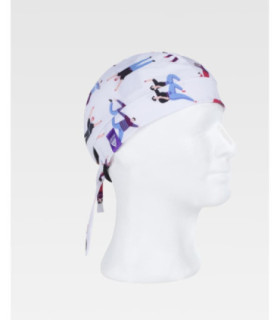 Bandana de tecido elástico e estampado saúde M856 WORKTEAM