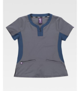 Veste femme combinée, col rond avec fermeture éclair B6954 | Services Workteam