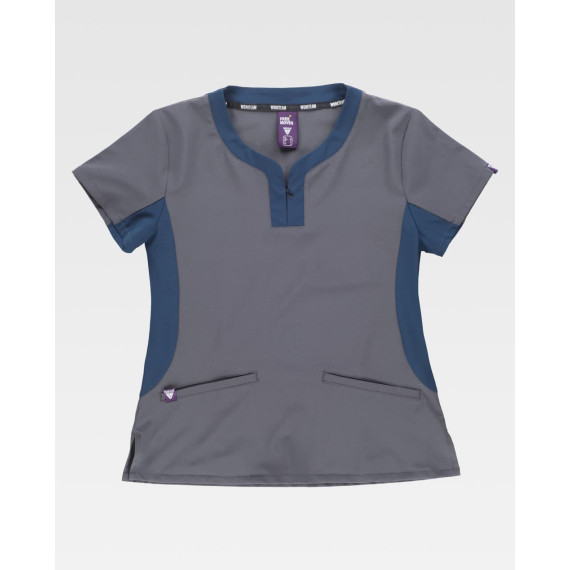 Women's combined jacket, round neck with zipper B6954 | Services Workteam