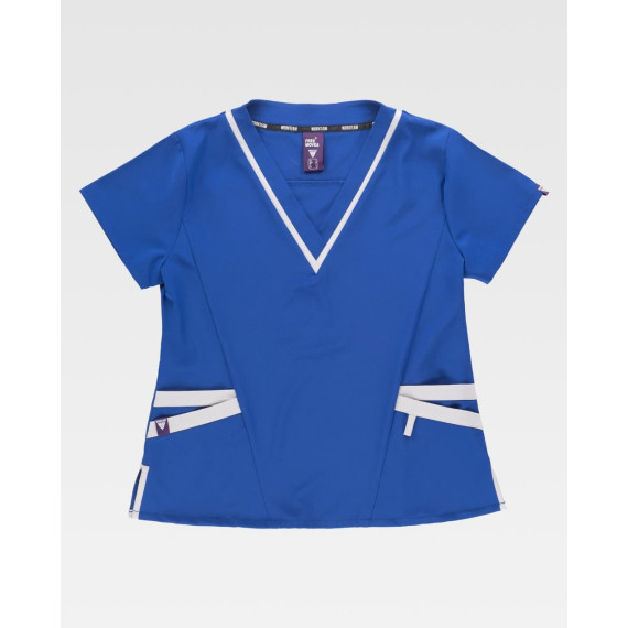 Ladies' jacket with a V-neck, combined colors B6952 WORKTEAM | Ideal Services