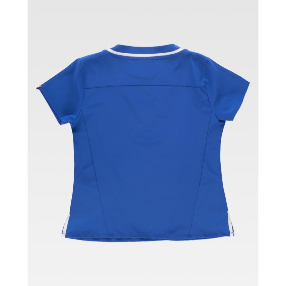 Casaco de senhora com gola em V, cores combinadas B6952 WORKTEAM | Ideal Serviços
