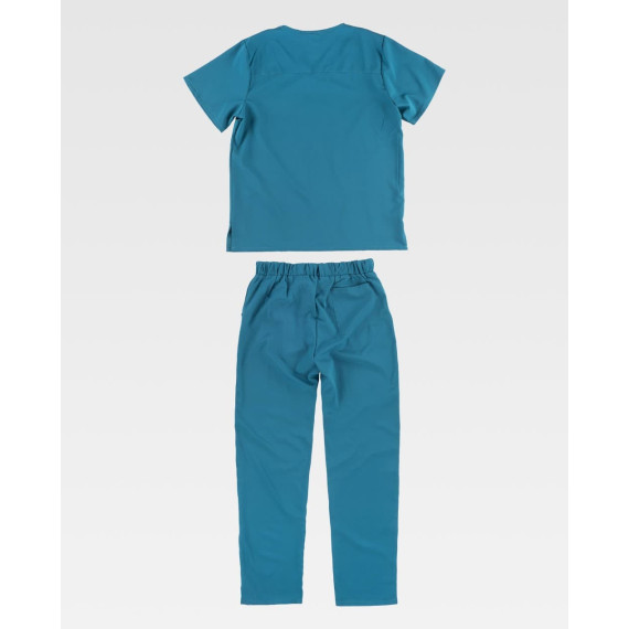 Ensemble unisexe de veste et pantalon en tissu élastique B9140 WORKTEAM | Idéal Services