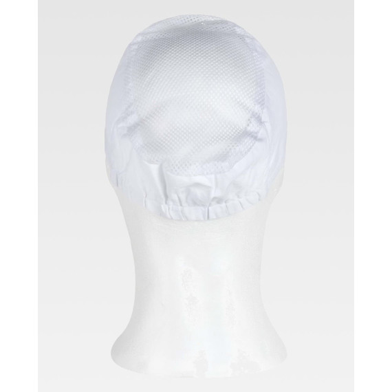 White military-style cap, ideal for food service M615 WORKTEAM.