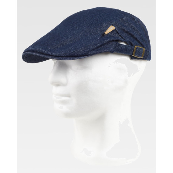 Englische Mütze WORKTEAM M670 Denim-Stoff