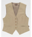 Damen Tailliertes Weste WORKTEAM B9040 Canvas