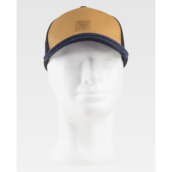 Combined Cap Workteam WFA940 Canvas and Denim