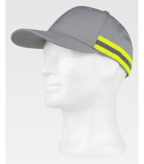 Boné de proteção de alta visibilidade, fita refletora-fluorescente WFA909 WORKTEAM