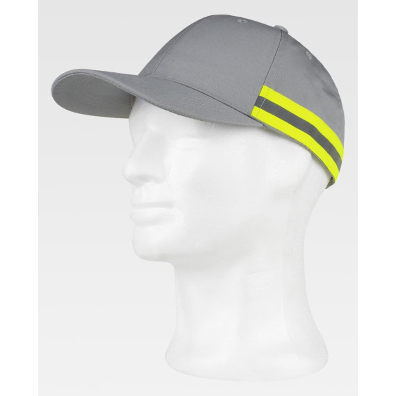 Boné de proteção de alta visibilidade, fita refletora-fluorescente WFA909 WORKTEAM
