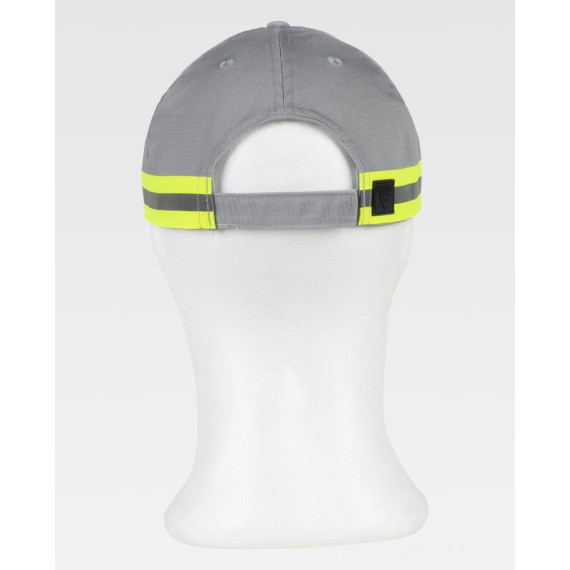 Gorra de protección de alta visibilidad, cinta reflectante-fluorescente WFA909 WORKTEAM