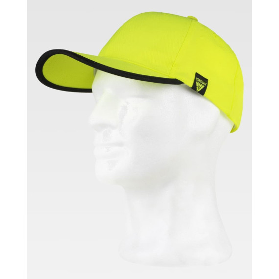 Cap combined with high visibility with rear adjustment WFA907 WORKTEAM