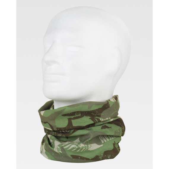 Multifunctional knitted scarf with WFA107 WORKTEAM print.