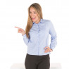 Women's long sleeve shirt in FIL A FIL with left pocket GARY'S Luca