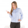 Women's long sleeve shirt in FIL A FIL with left pocket UNIFORMES GARY'S Luca
