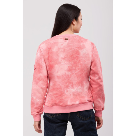 Sweat-shirt TÎRA pour femme à col rond avec imprimé Tie Dye. 12109201