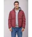 Padded parka GÏLLDUM with a hood and fine decorative stitching. 12103102