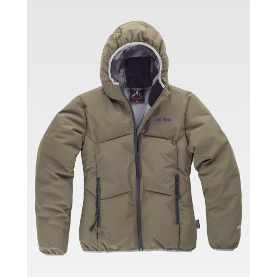 Damen Steppparka GÏLLD mit Kapuze und feinen dekorativen Nähten. 12103202